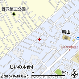 千葉県柏市しいの木台4丁目13-4周辺の地図