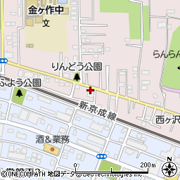 千葉県松戸市金ケ作395-16周辺の地図