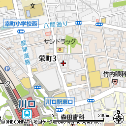 肉のハナマサ川口店周辺の地図