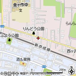 千葉県松戸市金ケ作395-15周辺の地図