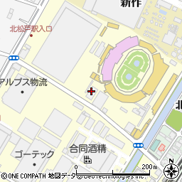 松戸市　自転車駐車場・北松戸駅西口自転車駐車場周辺の地図