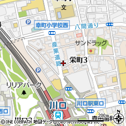 腹八分目 川口駅前店周辺の地図