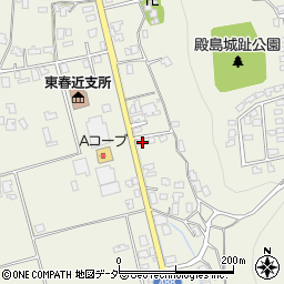 長野県伊那市東春近中殿島2814-1周辺の地図