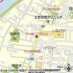 戸ヶ崎二丁目入口周辺の地図