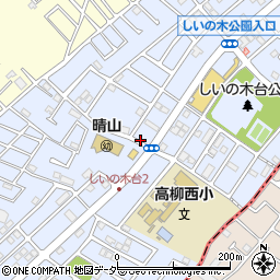 千葉県柏市しいの木台周辺の地図