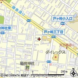 埼玉県三郷市戸ヶ崎2丁目165-1周辺の地図