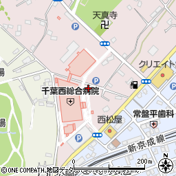 アイン薬局　千葉西店周辺の地図