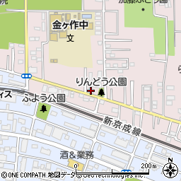 千葉県松戸市金ケ作344-33周辺の地図