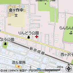千葉県松戸市金ケ作344-43周辺の地図