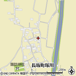 山梨県北杜市長坂町塚川2108周辺の地図