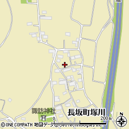 山梨県北杜市長坂町塚川2121周辺の地図