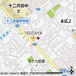 タイムズツタヤ川口末広店駐車場周辺の地図