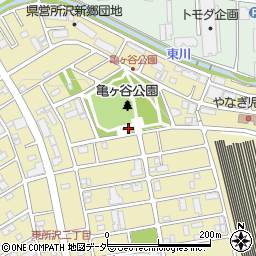 亀ヶ谷公園トイレ周辺の地図