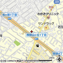 カーコン車検　所沢狭山ヶ丘店周辺の地図