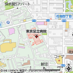 東京足立病院（厚生協会）周辺の地図