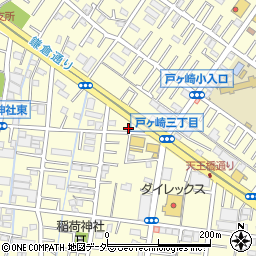 埼玉県三郷市戸ヶ崎2丁目141-8周辺の地図