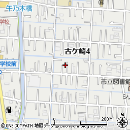 千葉県松戸市古ケ崎4丁目周辺の地図
