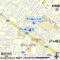 亀有信用金庫三郷前谷支店周辺の地図