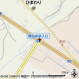 西白井駅入口周辺の地図