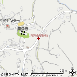 旧沢小学校前周辺の地図