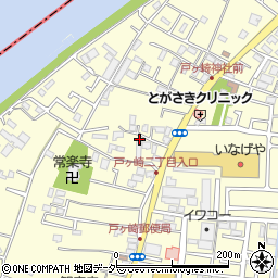 埼玉県三郷市戸ヶ崎2220-29周辺の地図
