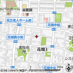 東京都足立区花畑3丁目周辺の地図