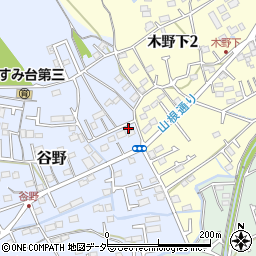 東京都青梅市谷野80周辺の地図