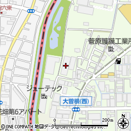 埼玉県八潮市大曽根2059-2周辺の地図