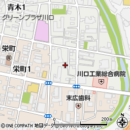 スカイコート川口周辺の地図