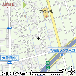 埼玉県八潮市大曽根795-3周辺の地図