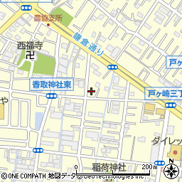 埼玉県三郷市戸ヶ崎2丁目119周辺の地図