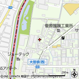 埼玉県八潮市大曽根2054-2周辺の地図