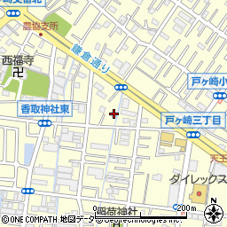 埼玉県三郷市戸ヶ崎2丁目131-1周辺の地図