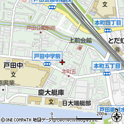 ファミリーマート戸田公園店周辺の地図