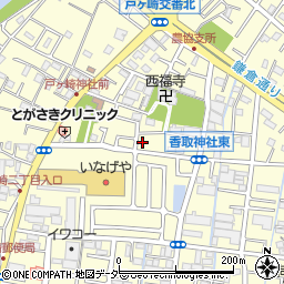 埼玉県三郷市戸ヶ崎2丁目50周辺の地図