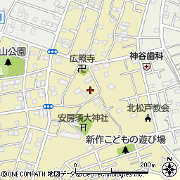 〒271-0052 千葉県松戸市新作の地図