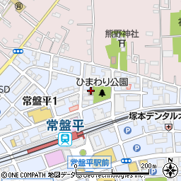 常盤平駅前郵便局周辺の地図