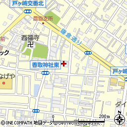 埼玉県三郷市戸ヶ崎2丁目105周辺の地図