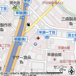 埼玉県戸田市早瀬周辺の地図