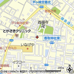 埼玉県三郷市戸ヶ崎2丁目50-1周辺の地図