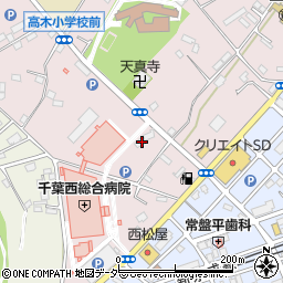 千葉県松戸市金ケ作107周辺の地図