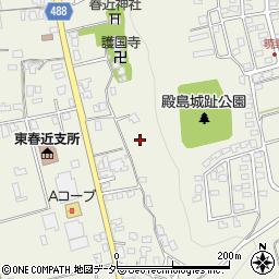 長野県伊那市東春近中殿島7386-1周辺の地図