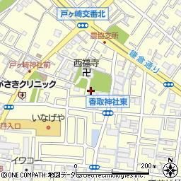 埼玉県三郷市戸ヶ崎2丁目60周辺の地図