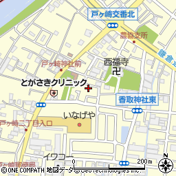 埼玉県三郷市戸ヶ崎2丁目45周辺の地図