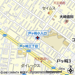戸ケ崎小入口周辺の地図