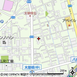 埼玉県八潮市大曽根857周辺の地図
