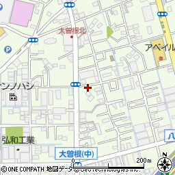 埼玉県八潮市大曽根857-5周辺の地図