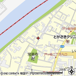 埼玉県三郷市戸ヶ崎周辺の地図