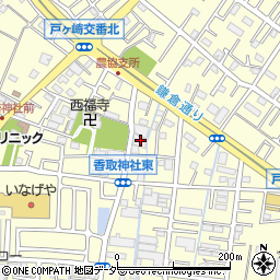 埼玉県三郷市戸ヶ崎2丁目80周辺の地図