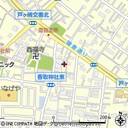 埼玉県三郷市戸ヶ崎2丁目88周辺の地図